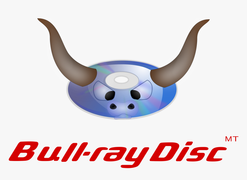 Bull-ray Disc Parody Logo Clip Arts - Blu Ray, HD Png Download, Free Download