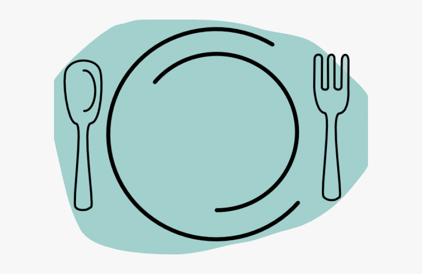 Cutlery Clipart Thanksgiving Dinner Plate - Thanksgiving Plate Clipart, HD Png Download, Free Download