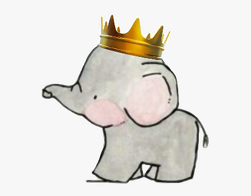 Transparent Crown Clipart - Mummy Daddy Baby Elephant, HD Png Download, Free Download