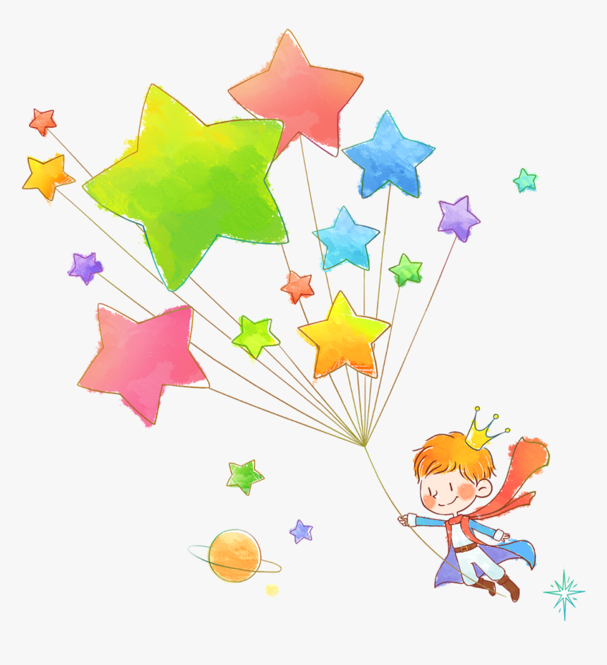Littleprince Planet Prince Crown Star Balloons Balloon - 내가 좋아 하는 사람 이 나를 좋아해 주는 건 기적 이란다, HD Png Download, Free Download