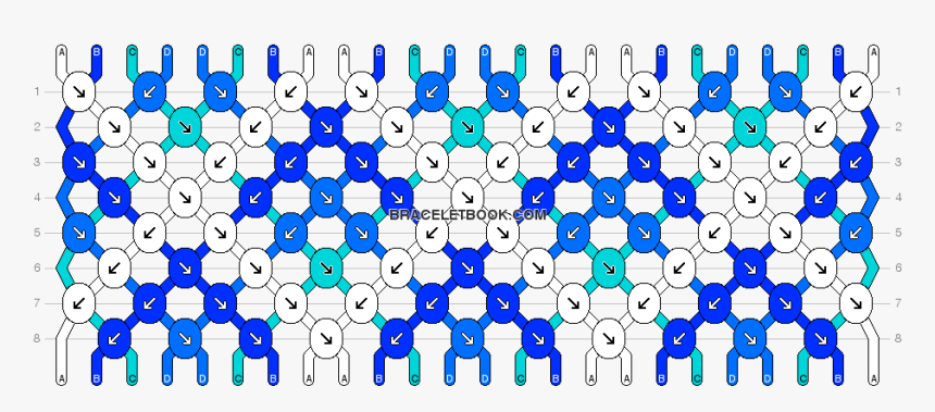 Diamond Pattern Friendship Bracelet - Wave Friendship Bracelet Patterns, HD Png Download, Free Download