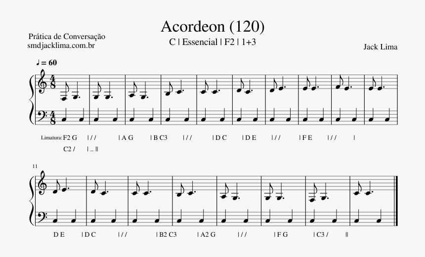 Prática De Conversação - Sheet Music, HD Png Download, Free Download