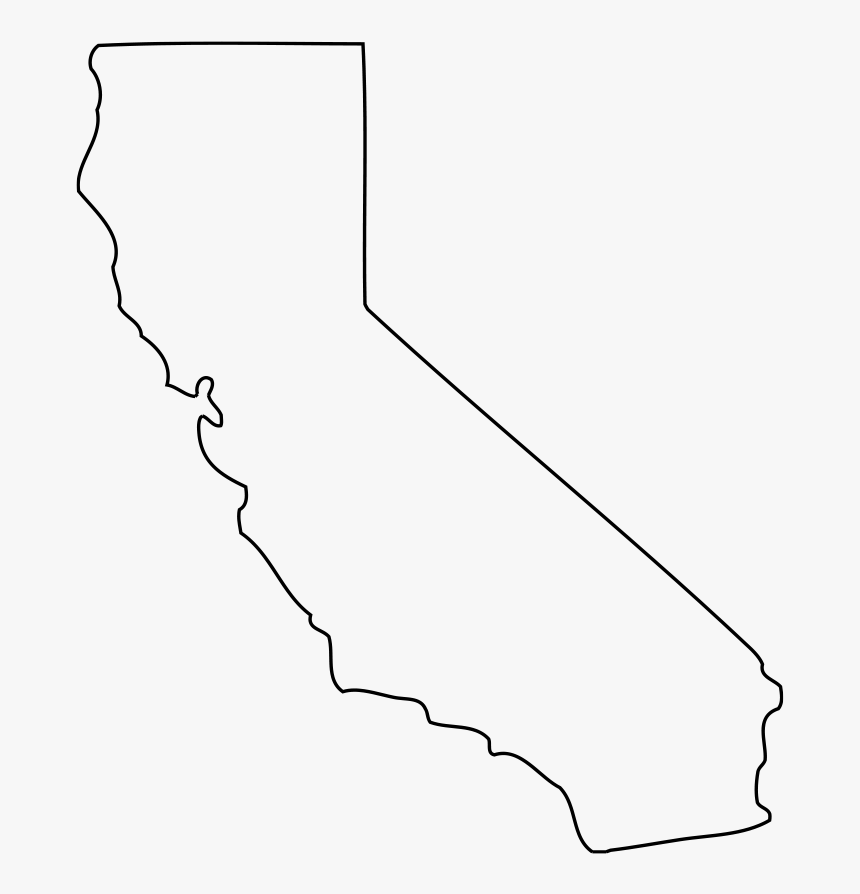 Clip Art California Outline Clipart - California Map Outline, HD Png Download, Free Download
