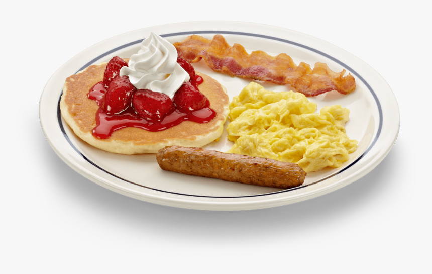 Transparent Single Pancake Clipart - Ihop Pancakes Scrambled Eggs And Bacon, HD Png Download, Free Download