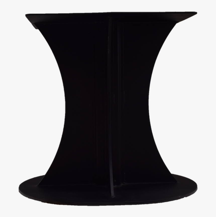 Textured Matte Black Powder Coat Finished Metal Table - Base Pedestal Png, Transparent Png, Free Download