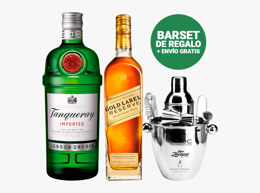 Johnnie Walker Tanqueray Barset De Regalo , Png Download - Tanqueray, Transparent Png, Free Download