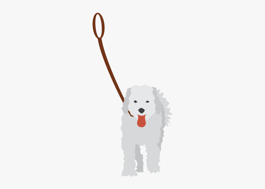 Dog On A Leash - Dog On Leash Clipart, HD Png Download, Free Download