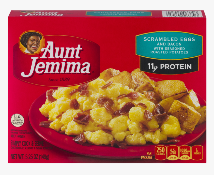 Aunt Jemima Scrambled Eggs And Sausage With Hash Brown, HD Png Download, Free Download