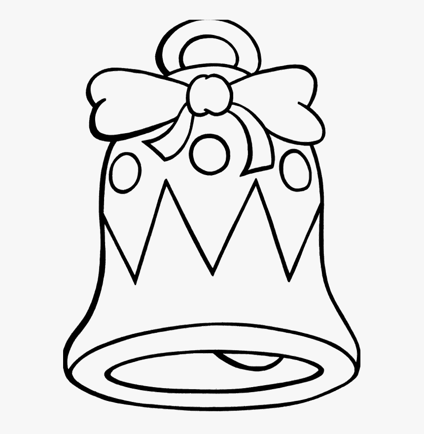 Christmas Bell Clipart Downloadable - Free Christmas Bell Coloring Pages, HD Png Download, Free Download