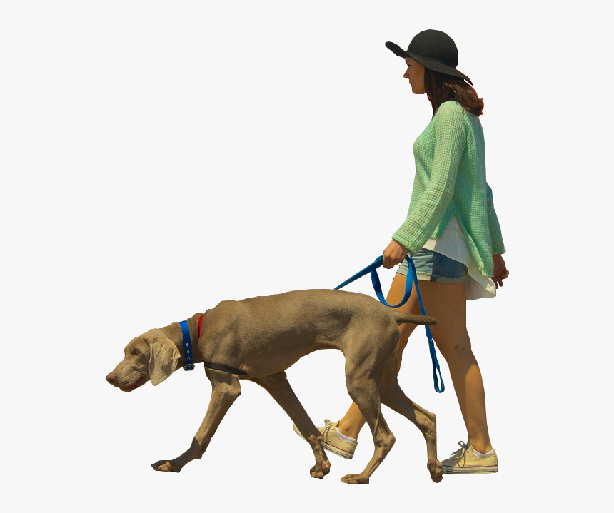 Dog Walking Architectural Rendering - People Walking Dog Png, Transparent Png, Free Download