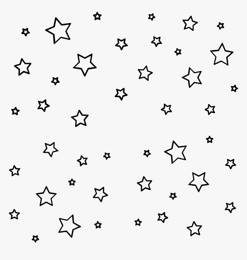 Vsco Stickers Black And White Star, HD Png Download, Free Download