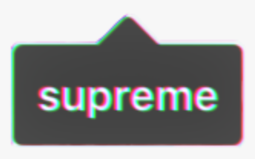 Freetoedit Supreme Glitch Tumblr - Sign, HD Png Download, Free Download