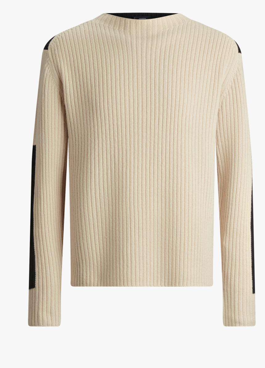 Joseph, Rib Sweater Soft Wool Knitwear, In Latte - Cardigan, HD Png Download, Free Download