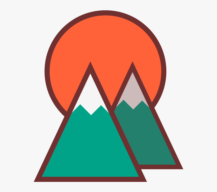 Moutain Vector Red Mountain - Red Mountains Cartoon Png, Transparent Png, Free Download