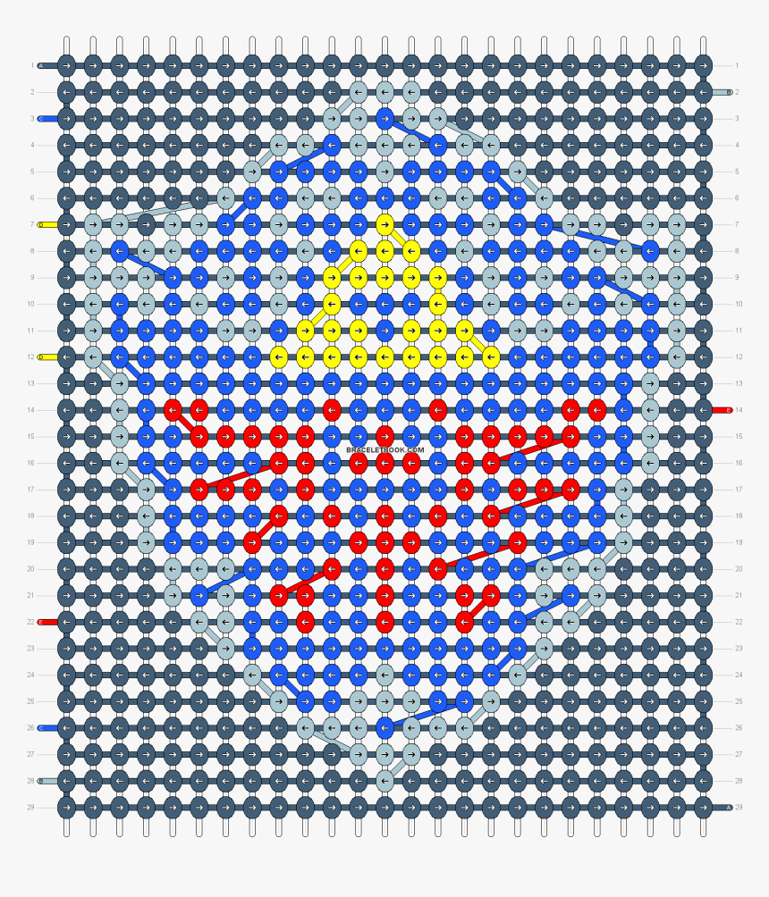 Alpha Pattern - Diagonal Friendship Bracelet Pattern, HD Png Download, Free Download