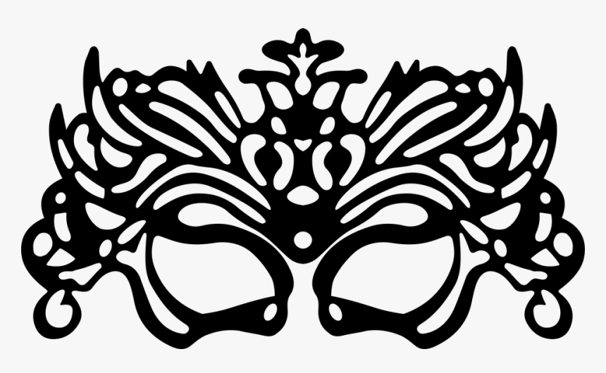 Mask, Face, Silhouette, Decorative, Disguise, Festive - Ajooba Mask, HD Png Download, Free Download