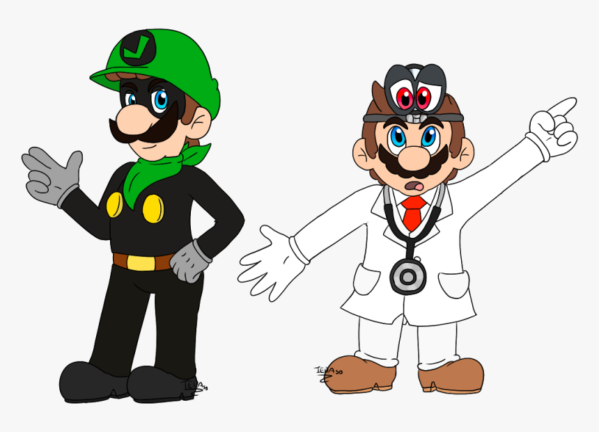 Dr Mario And Cappy And Mr L - Mario Series, HD Png Download, Free Download