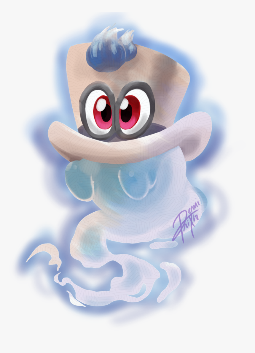 Cappy Cappy Mario Mario Oddesy Digital Art Digital - Cappy Mario Fan Art, HD Png Download, Free Download