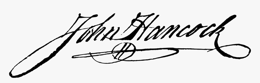 John Hancock Famous Signature, HD Png Download, Free Download