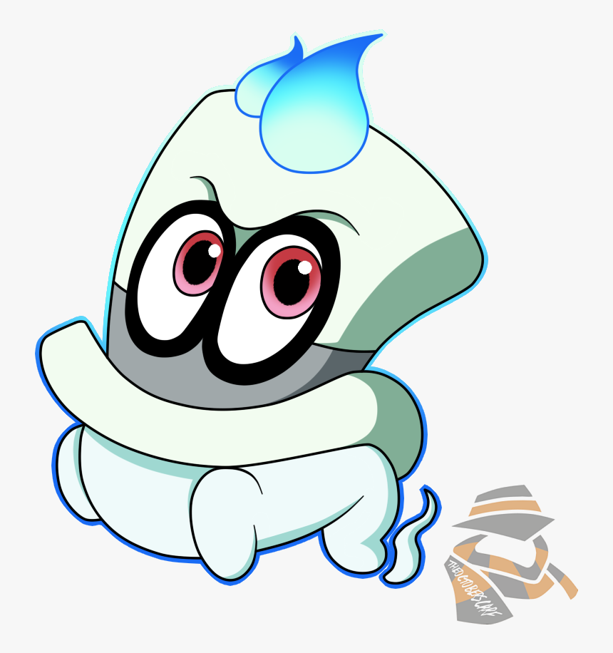 Let"s Draw Super Mario Odyssey - Mario Odyssey Cappy Drawing, HD Png Download, Free Download