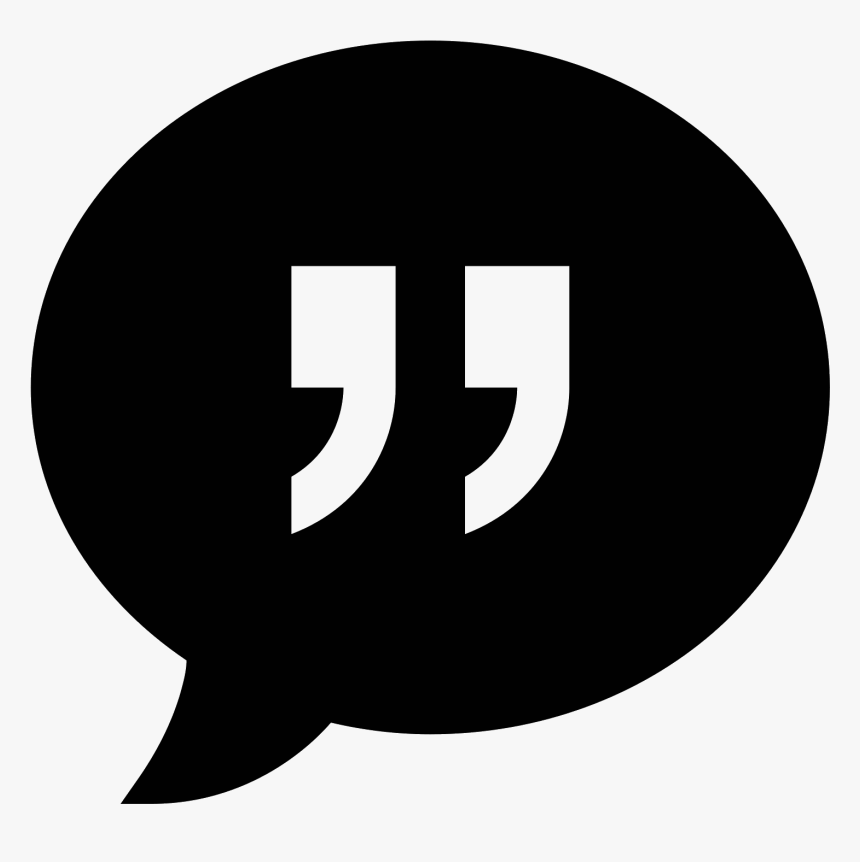 Quote Filled Icon - Quotes Icon, HD Png Download, Free Download