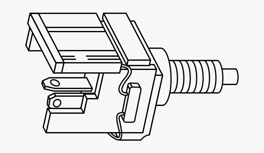 Brake Switch Sensor Tft Brake Icon Transparent Black - Line Art, HD Png Download, Free Download