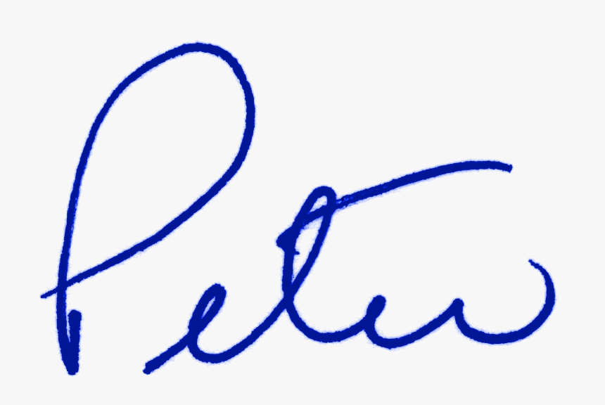 Petersignature Dark Blue - Peter Signature Png, Transparent Png, Free Download