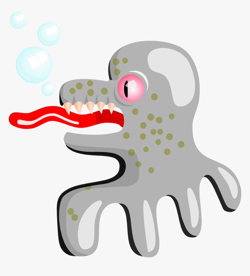 Sea Monster, Creature, Animal, Octopus, Kraken - Alien Octopus Cartoon Png, Transparent Png, Free Download