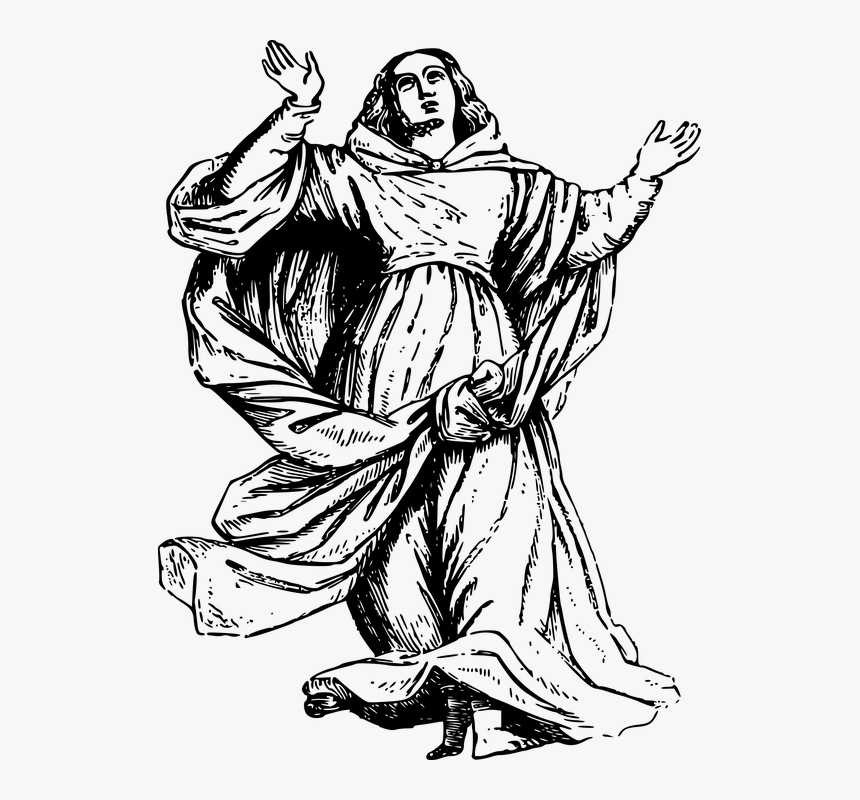 Virgin Mary Clipart - Assumption Of Mary Clipart, HD Png Download, Free Download