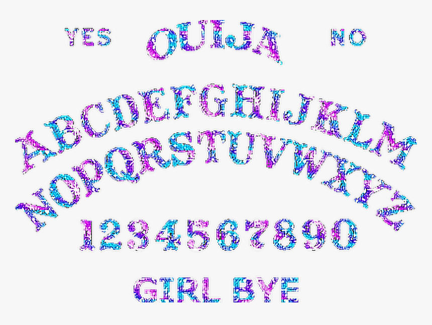 #ouija #ouijaboard #galaxy #glitter #magic - Ouija Board, HD Png Download, Free Download