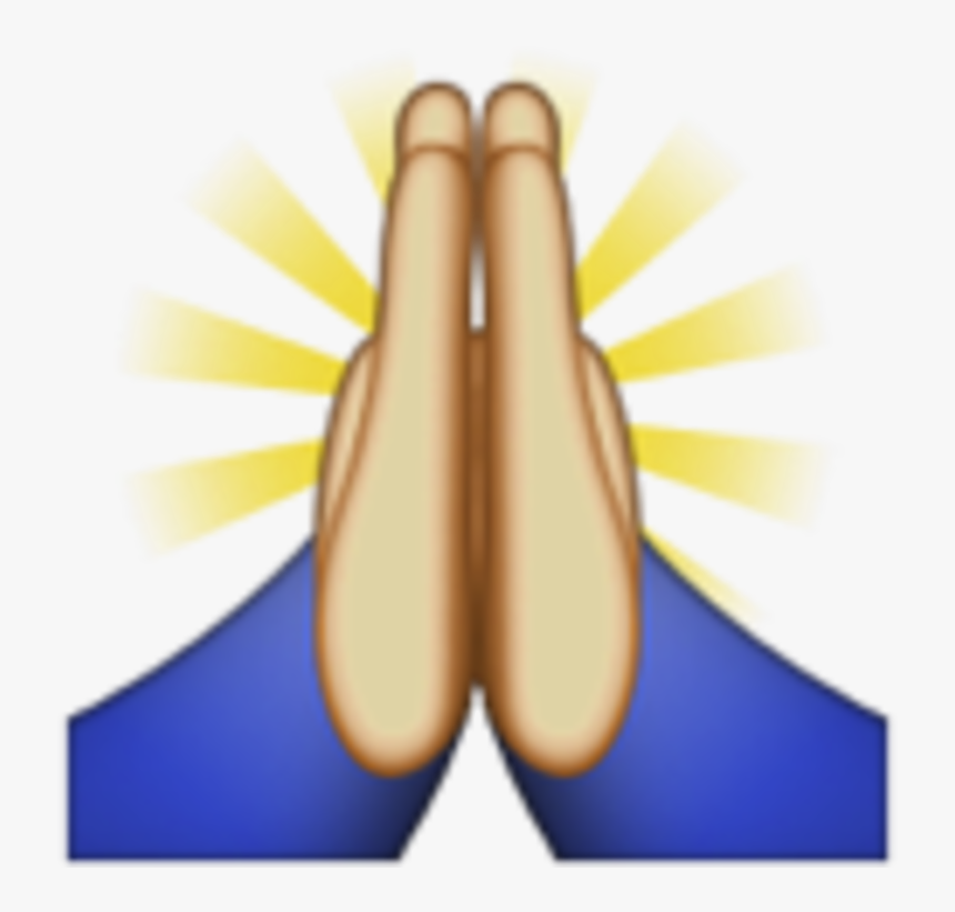 Hands In Prayer Emoji, HD Png Download, Free Download