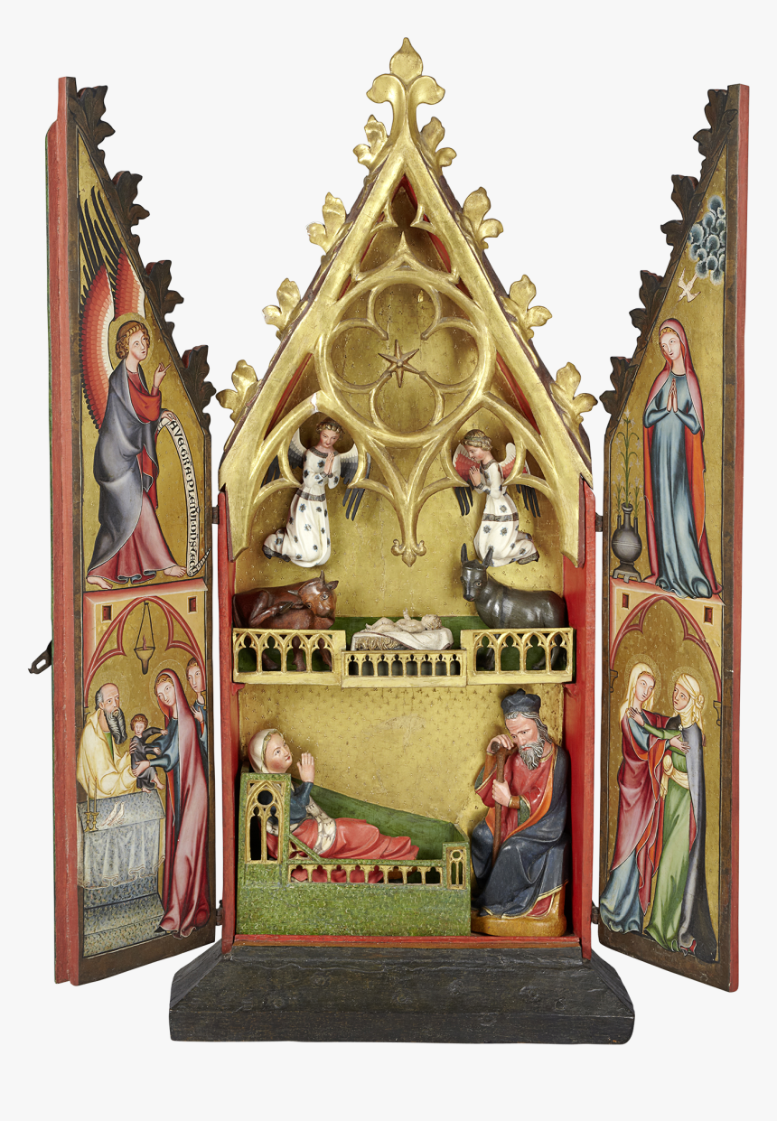 Mary With Divine Infant And Angels Aachen Altar, HD Png Download, Free Download