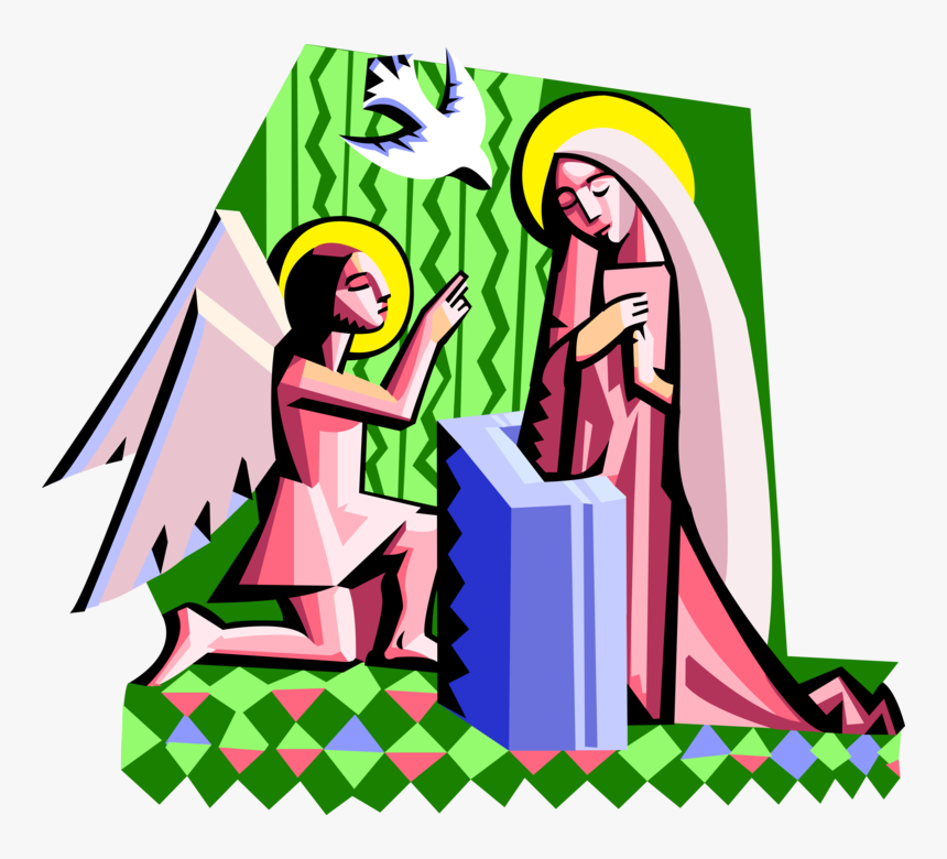 Vector Illustration Of Spiritual Angel Gabriel With, HD Png Download, Free Download