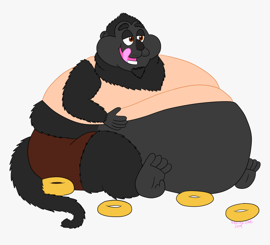 Chunky Monkey For Tehrealmonkeyjelly - Cartoon, HD Png Download - kindpng