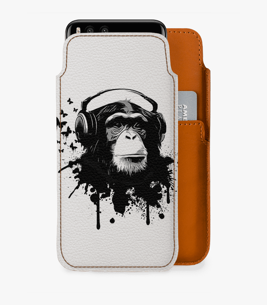 Dailyobjects Monkey Business Real Leather Wallet Case - Monkey Illustration, HD Png Download, Free Download