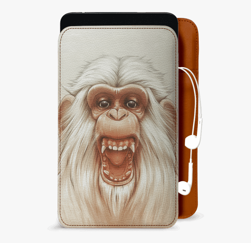 Dailyobjects Twam Monkey Real Leather Sleeve Case Cover - Angry Monkey, HD Png Download, Free Download