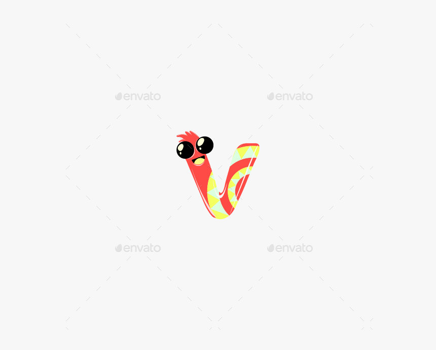 Transparent Letter V Png - Small Letter W Pics Cartoon, Png Download, Free Download