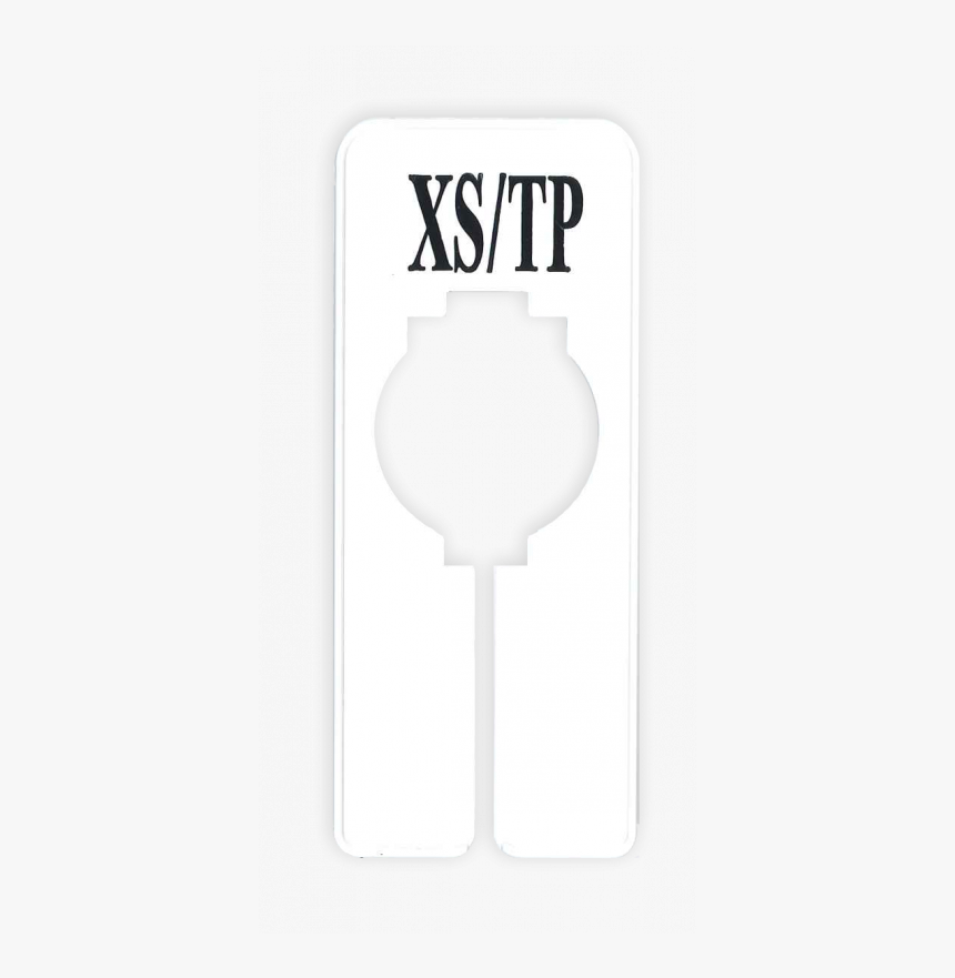 Rectangular Size Divider White With Black Print Xs/tp - Sign, HD Png Download, Free Download