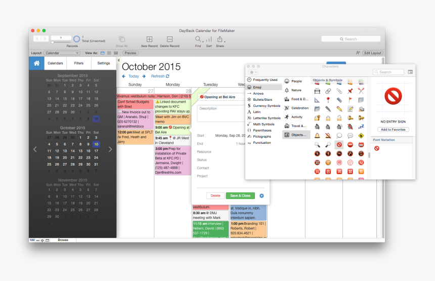 Filemaker Calendar Icons - Filemaker Template, HD Png Download, Free Download