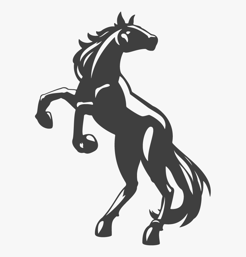 Howling Dark Horse Vector Material Png Download - Horse Vector Png, Transparent Png, Free Download