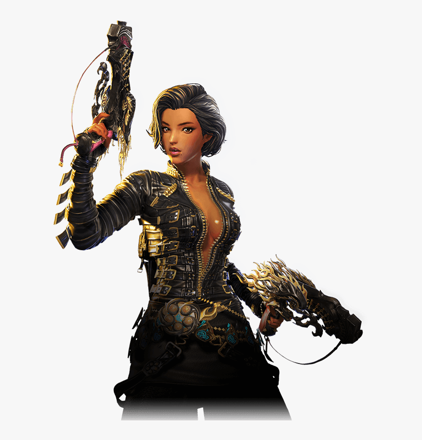 Gunslinger - Female Gunslinger Character Art, HD Png Download, Free Download