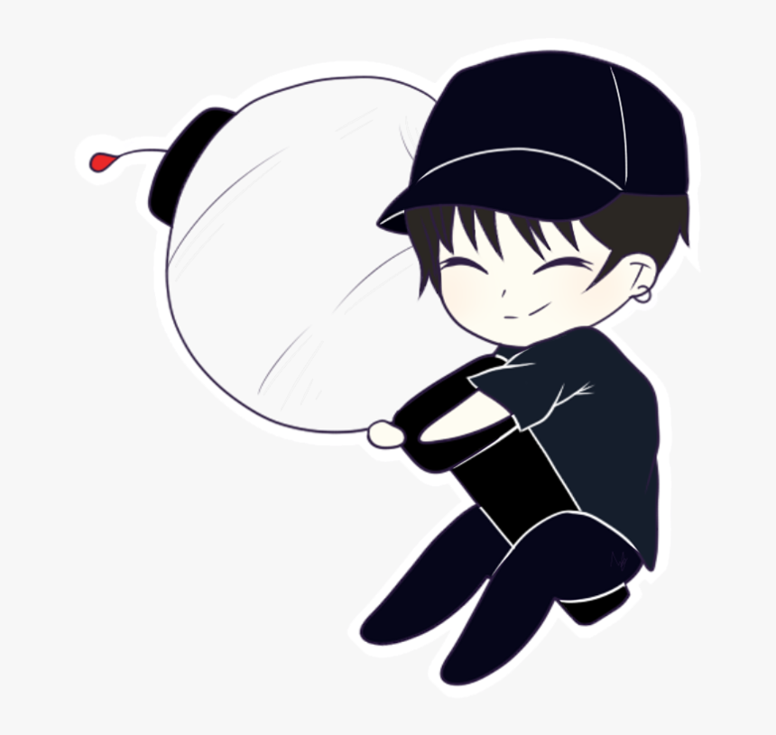 Yoongi With Army Bomb Sticker By Ashusilva05 - Cartoon Army Bomb Png, Transparent Png, Free Download