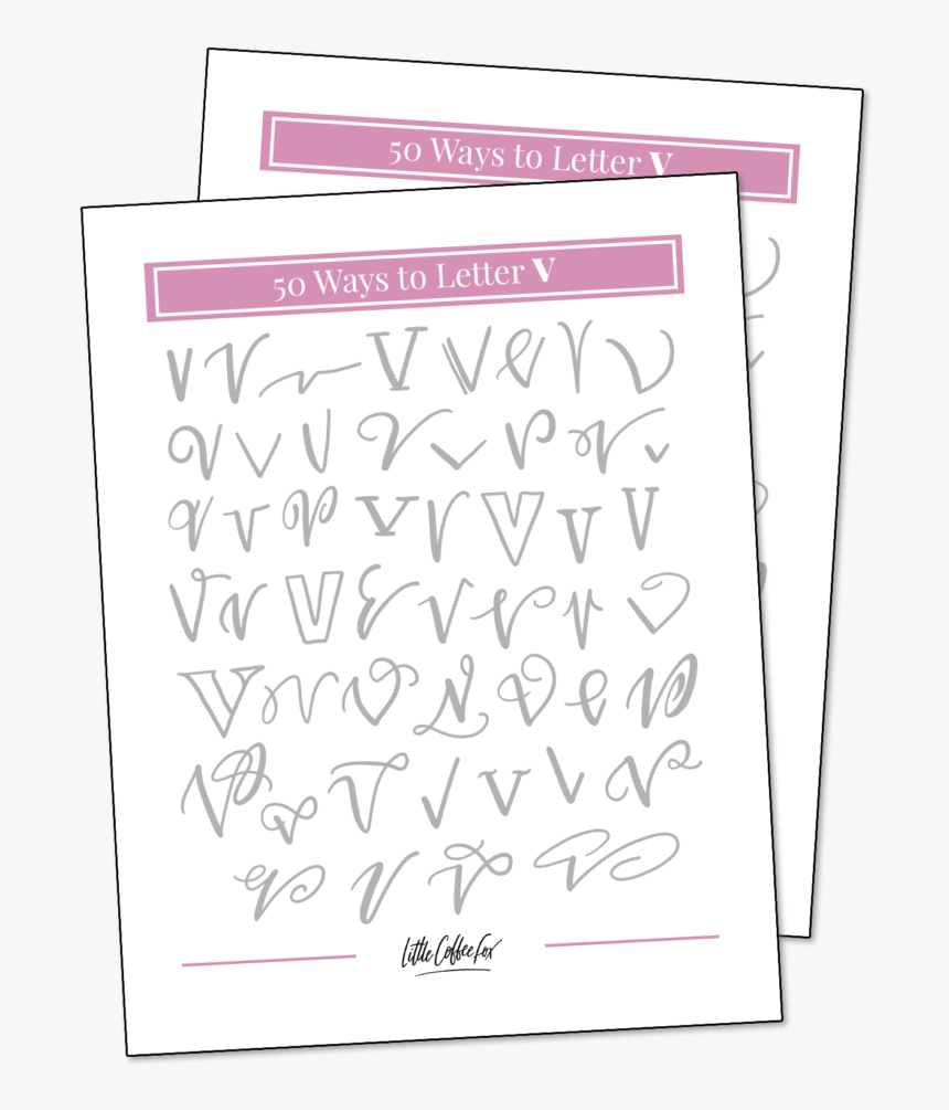 29 Ways To Letter V - 29 Ways To Write The Letter K, HD Png