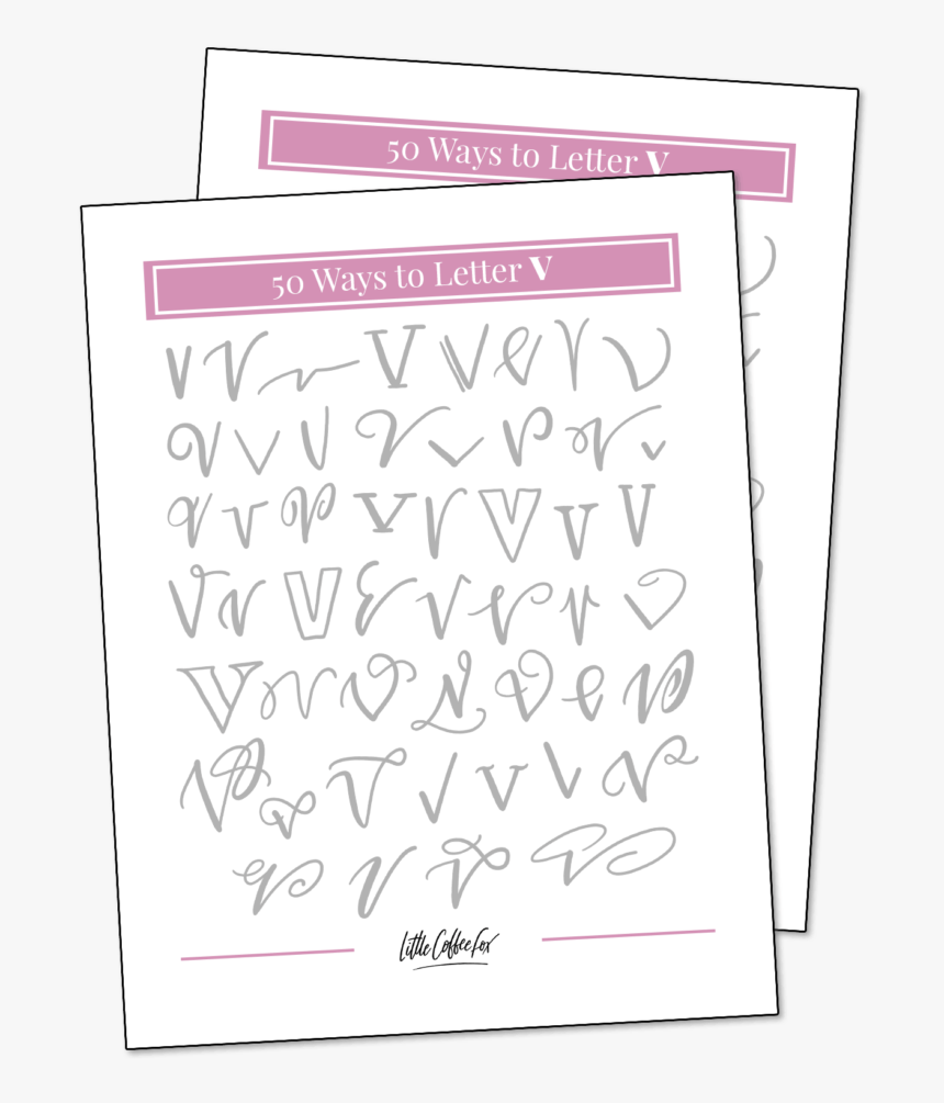 50 Ways To Letter V - 50 Ways To Write The Letter K, HD Png Download, Free Download