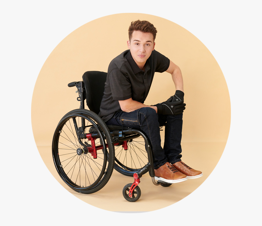 Men"s Stylish Essentials - Cute Boy In Wheelchair, HD Png Download, Free Download