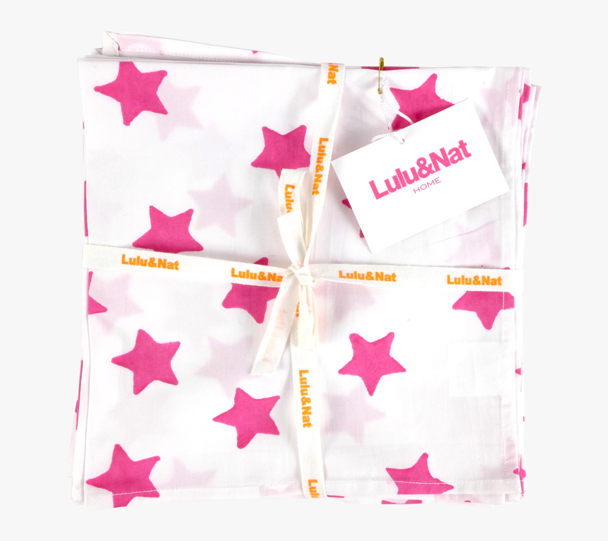 Pink Star Napkins - Black Stars Png Transparent, Png Download, Free Download