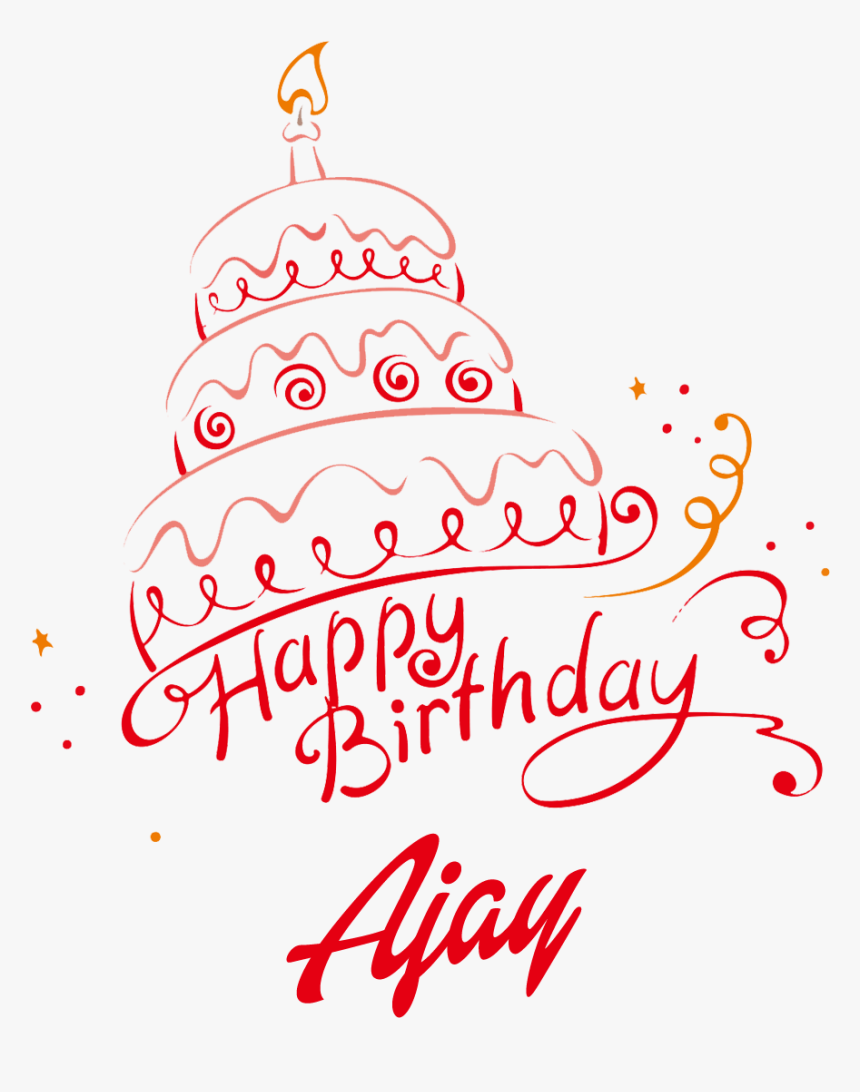 Ajay Happy Birthday Vector Cake Name Png - Condominio, Transparent Png, Free Download