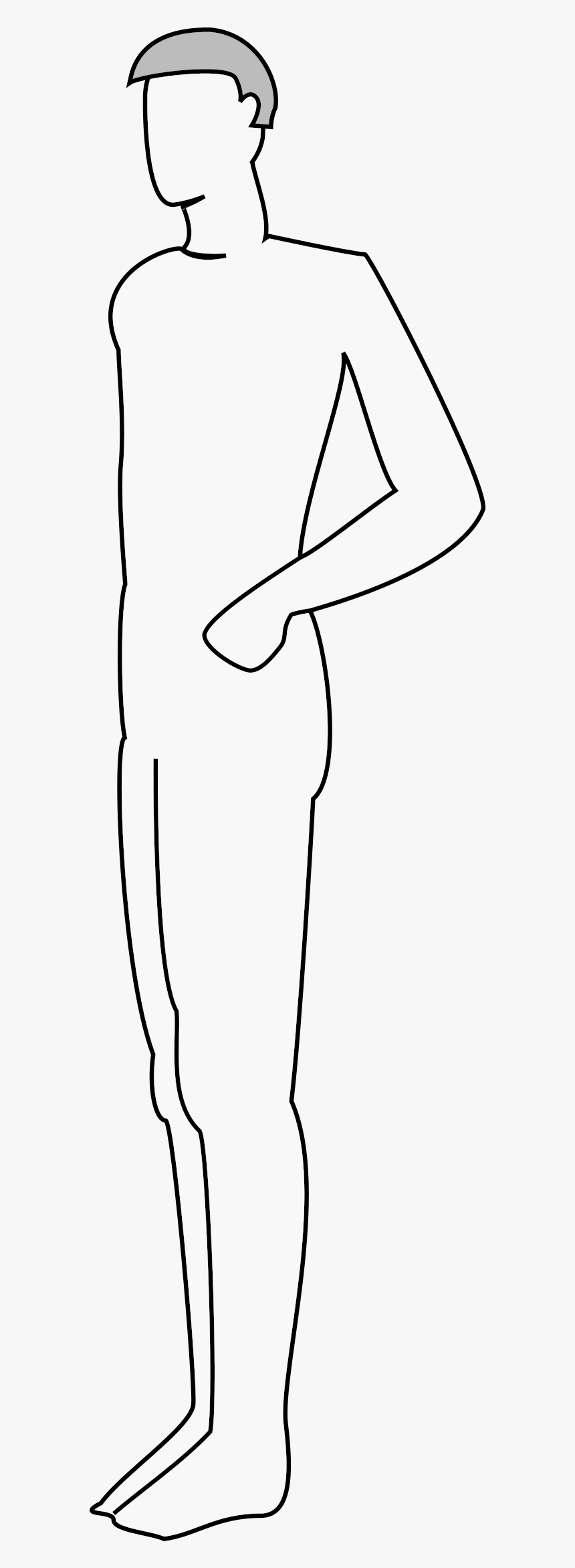 Male Body Silhouette - Clip Art, HD Png Download, Free Download