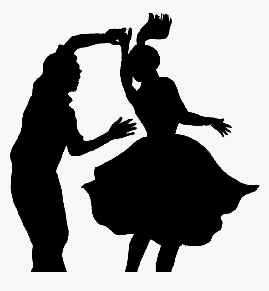 Plough And Harrow Dance Rock And Roll Jive - Sock Hop Dancers Silhouette, HD Png Download, Free Download