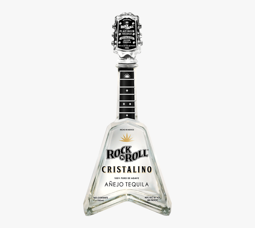 Rock N Roll Tequila Cristalino "anejo" - Rock Roll Silver Tequila, HD Png Download, Free Download